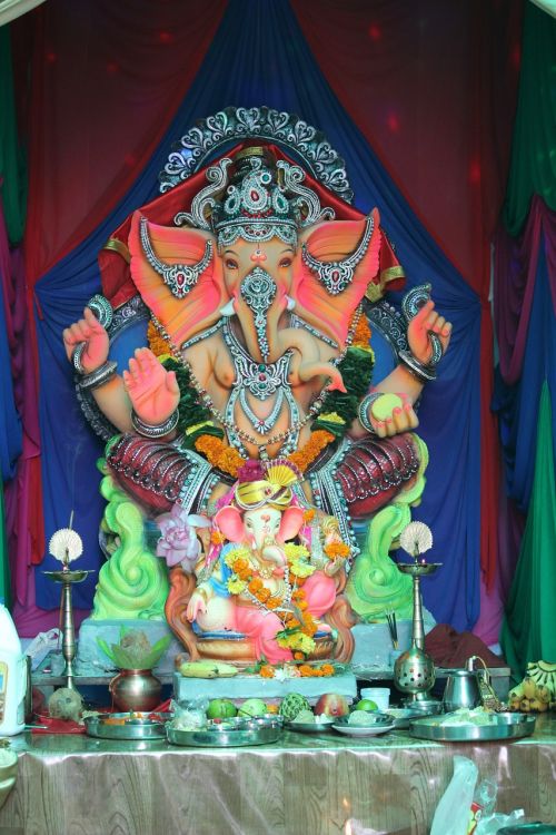 Ganesha, Mumbajus, Festivalis, Idolas, Hindu, Indija
