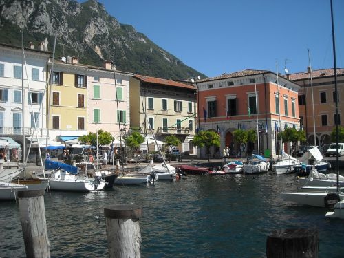 Garda, Burlaiviai, Riva Del Garda, Italy, Šventė, Kalnai, Vanduo, Uostas