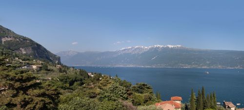 Garda, Ežeras, Panorama, Kalnai, Kraštovaizdis, Geras Vaizdas, Atsigavimas, Šventė, Perspektyva, Alpių, Lombardija, Italy