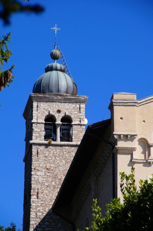 Garda, Tignale, Bažnyčia Piligrimystės, Madonna Di Montecastello, Lombardija, Bažnyčia, Bokštas