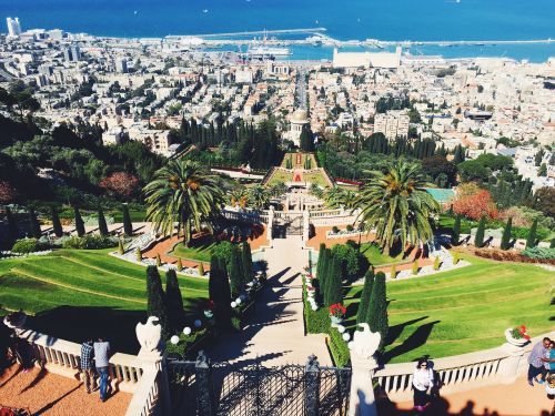 Sodas, Bahai, Izraelis, Architektūra, Parkas, Haifa, Paminklas, Kalnas, Jūra