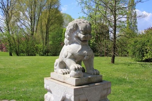 Liūtas, Sodo Skulptūra, Sodas, Sodo Sodas, Parkas, Skulptūra, Berlynas, Akmens Figūra