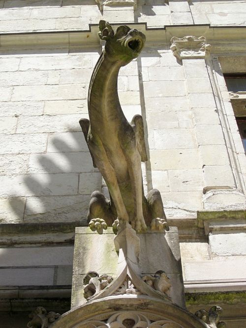 Gargoyle, Šv. Gatieno Katedra, Turai, Indre-Et-Loire, France, Viduramžių, Prancūzų Kalba