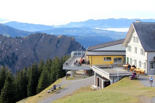 Gastronomija, Užeiga, Kalnų Svečių Namai, Kronberg, Panorama, Alpstein, Vaizdas, Appenzell, Šveicarija