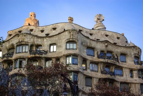 Gaudi, Casa Mila, Pastatas, Barcelona, Architektūra, Katalonija, Ispanija