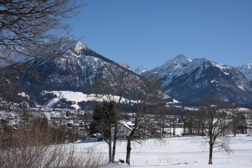 Geis Foot, Šešėlis Kalnas, Oberstdorf, Slidinėjimo Šuolis, Mažas Kleinvalisalas, Allgäu, Kalnas, Sniegas, Žiema, Rūkas