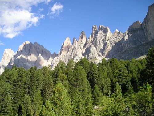 Geisleras, Dolomitai, South Tyrol, Miškas, Kalnai, Lipti, Rokas, Roko Sienos, Siena
