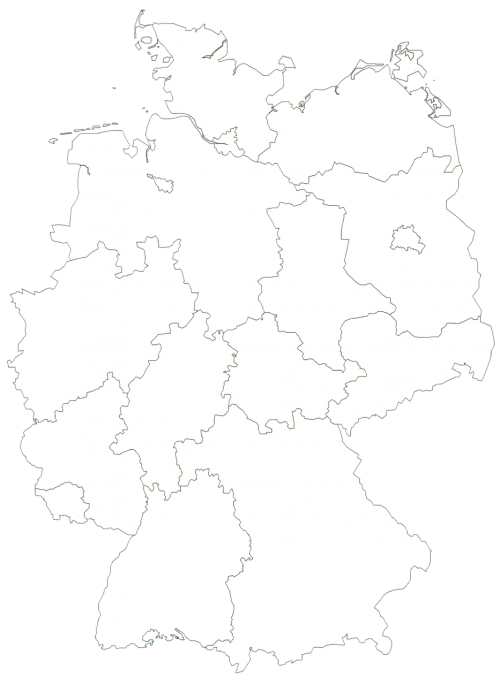Vokietija, Vokietijos Žemėlapis, Regionai, Regionai Vokiečiai, Visos Provincijos, Žemėlapis, Untitled, Baden Württemberg