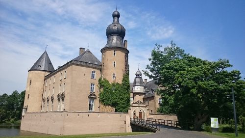 Vokietija, Šiaurės Reinas, Vestfalija, Münsterland, Wasserschloss, Gemenas, Architektūra