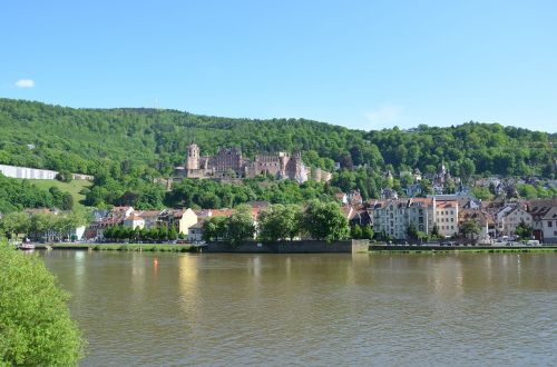 Vokietija, Heidelbergas, 2015 M. Kalnai, Kaimas, Miestas, Upė, Vanduo, Ežeras, Vasara, Šventė