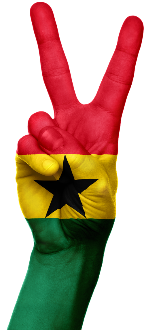 Gana, Ranka, Vėliava, Šalis, Gana, Afrika, Taika, Pergalė, Ženklas, Simbolis, Patriotinis, Patriotizmas