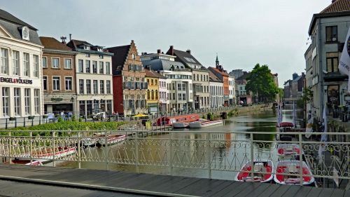 Gentas, Belgija, Architektūra, Kanalas, Paveldas, Gent