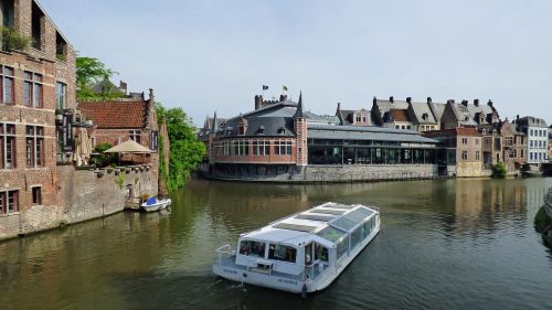 Gentas, Belgija, Kanalas, Architektūra, Gent