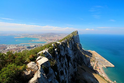 Gibraltaras,  Anglų,  Rokas,  Pakrantės,  Viduržemio Jūros