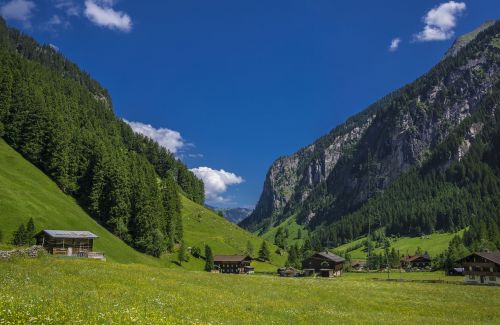 Ginzling, Zillertal, Tyrol, Austria, Svajonių Diena, Kraštovaizdis, Gamta, Ūkis, Drakslaste, Vasara