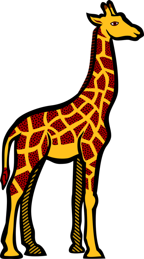 Žirafa, Gyvūnai, Safari, Animacinis Filmas, Afrika, Laukinė Gamta, Žinduolis, Gamta, Laukiniai, Zoologijos Sodas, Nemokama Vektorinė Grafika