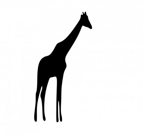 Žirafa, Juoda, Siluetas, Gyvūnas, Laukiniai, Laukinė Gamta, Gamta, Menas, Figūra