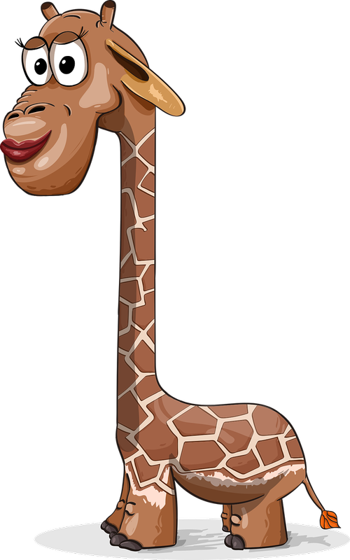 Žirafa,  Kaklo,  Didelis,  Galva,  Afrikos,  Charakteris,  Juokinga,  Mielas,  Nemokama Vektorinė Grafika,  Nemokama Iliustracijos