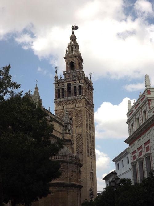 Giralda, Sevilija, Katedra, Paminklai, Andalūzija, Bokštas, Ispanija