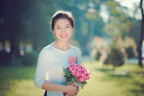Mergina,  Vietnamas,  Smile,  Gėlė,  Gamta
