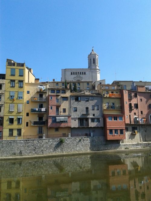 Girona, Ispanija, Architektūra, Miesto, Istorija, Pastatas, Senas, Upė