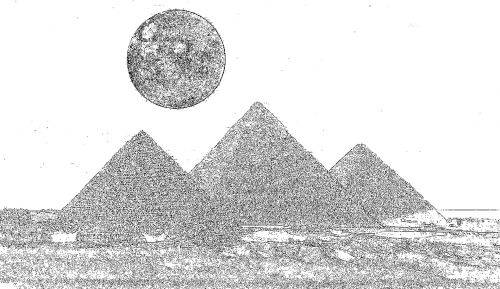 Tekstūra,  Giza,  Pieštukas,  Giza Ir Mėnulis