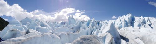 Glaciar, Perito Moreno, Ledo Formavimas, Patagonia, Argentina, Peizažas, Gražių Vaizdų, Graži Gamta, Mėlynas Dangus, Ledynas, Šaltas, Panorama, Gamta, Ledas, Aukštas, Balta