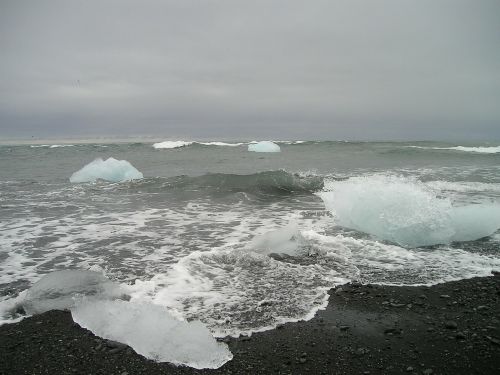 Ledynas, Jūra, Ledkalnis, Ledas, Šaltas, Šiaurės Ašigalis, Jögurssalon, Iceland