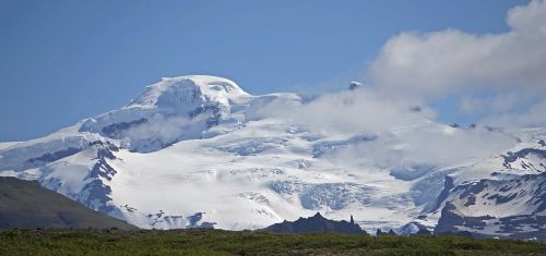 Ledynas, Kalnai, Sniegas, Masyvas, Vulkaninis Kraštovaizdis, Iceland