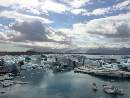 Ledyno Lagūnas, Iceland, Ledkalniai, Ledas