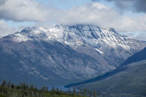 Ledynas Nacionalinis Parkas, Debesys, Kalnas, Kraštovaizdis, Uolėti Kalnai, Kanados-Jungtinės Valstijos Siena