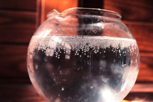 Stiklas, Vanduo, Burbuliukai, Putos, Burbulas, Konteineris