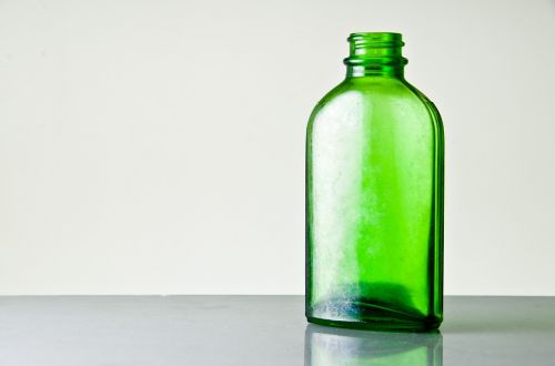 Stiklas,  Butelis,  Žalia Tuščia,  Vintage,  Skaidrus