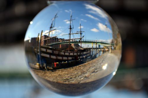 Stiklo Rutulys, Sferinė Fotografija, Laivas, Buriuotojas
