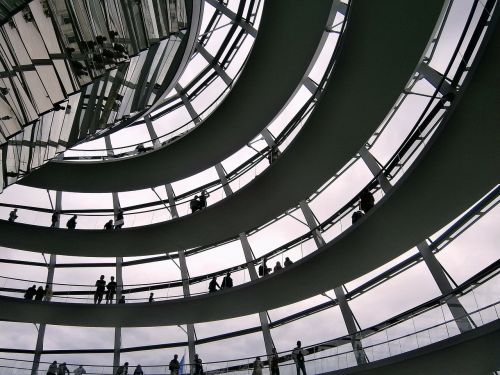 Stiklo Kupolas, Berlynas, Reichstagas, Architektūra, Veidrodis, Pastatas, Vokietija, Politika, Kapitalas, Kupolas, Atspindys, Turistinis, Vyriausybė
