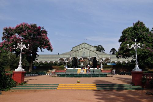 Stiklo Namas, Botanikos Sodas, Lal Bagh, Bangalore, Karnataka, Indija