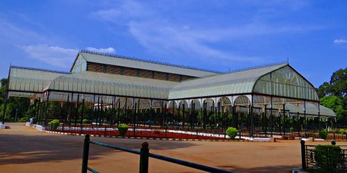 Stiklo Namas, Botanikos Sodas, Lal Bagh, Bangalore, Karnataka, Indija