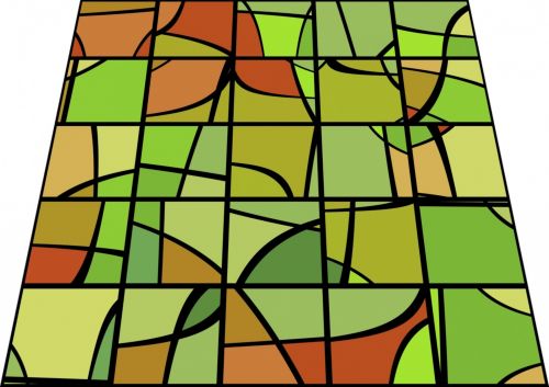 Žalias,  Stiklas,  Plytelės,  Epinis,  Vertikalus,  Perspektyva,  Ne & Nbsp,  Fonas,  Stiklo Plytelės