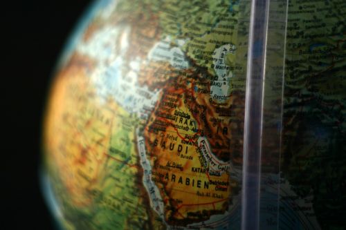 Gaublys, Rytų Viduryje, Artimieji Rytai, Saudo Arabija, Žemynai, Žemė, Pasaulis, Globalizacija, Visuotinis, Žemėlapis
