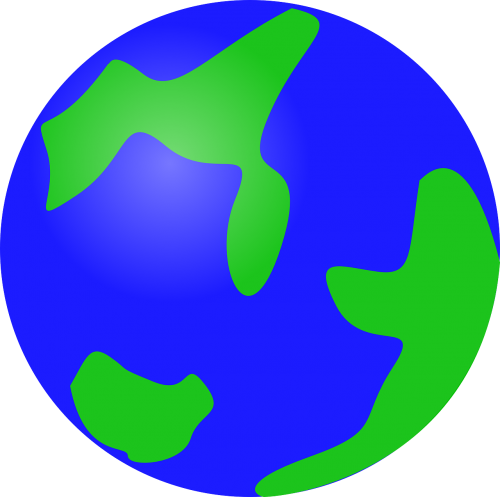 Gaublys, Pasaulis, Planeta, Žemė, Geografija, Apvalus, Sfera, Nemokama Vektorinė Grafika