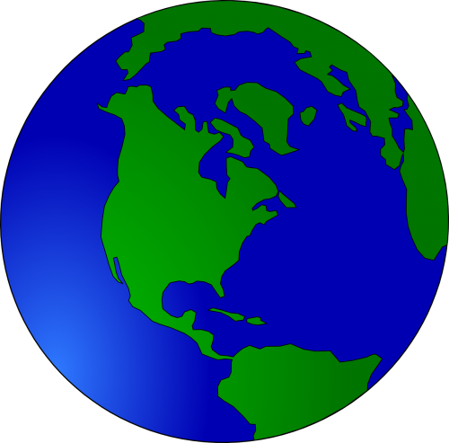 Gaublys, Žemė, Sfera, Planeta, Pasaulis, Žemynai, Pasaulio Žemėlapis, Visuotinis, Tarptautinis, Geografija, Žalias, Mėlynas, Terra, Nemokama Vektorinė Grafika