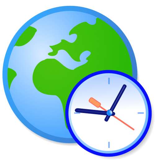 Gaublys, Žemė, Laikrodis, Laikas, Universalus Laikas, Planeta, Nemokama Vektorinė Grafika