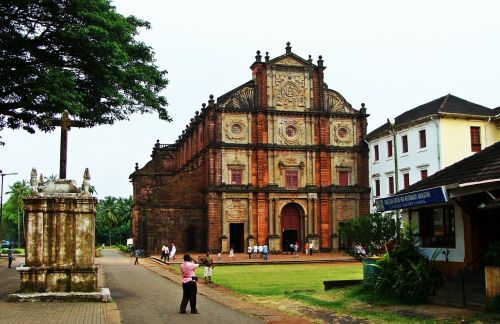 Goa, Bazilika, Bom Jesus, Bažnyčia, Katedra, Miestas, Istorinis Centras, Indija, Unesco, Unesco Pasaulio Paveldas, Pasaulio Paveldo Vieta