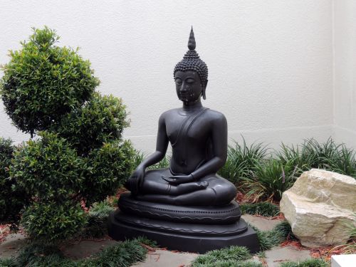 Budistinis,  Deivė,  Statula,  Sodas,  Medituoti,  Deivės Statula