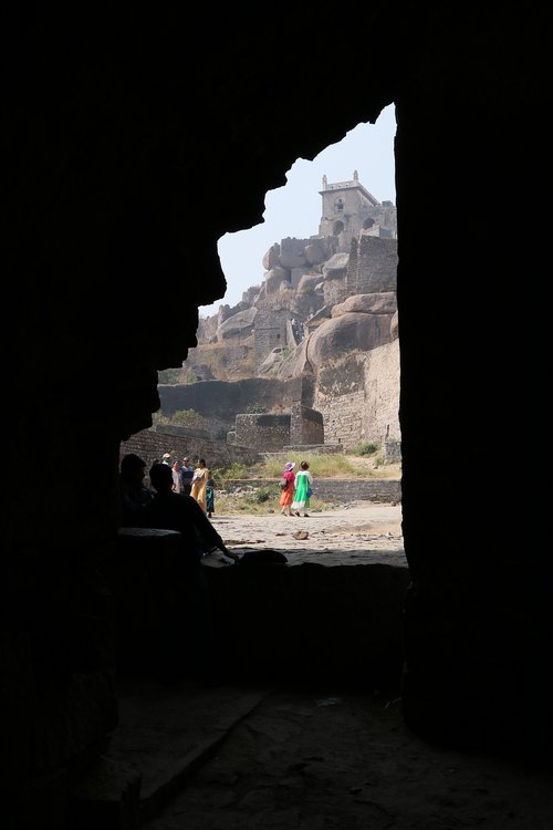 Golconda Fortas,  Architektūra,  Hyderabad,  Indija