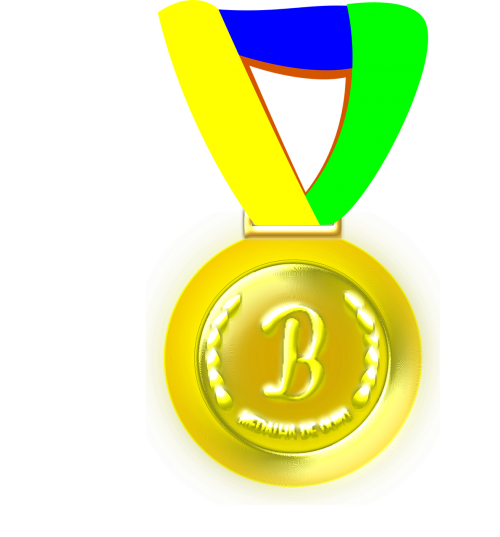 Auksas, Aukso Medalis, Medaliai, Nemokama Vektorinė Grafika