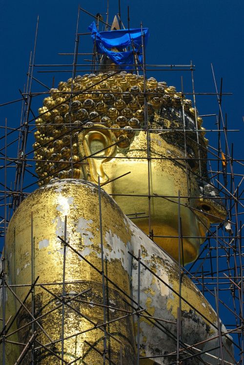 Auksinis, Buda, Paminklas, Religija, Budizmas, Paminklas, Sėdi, Statula, Turistų Atrakcijos