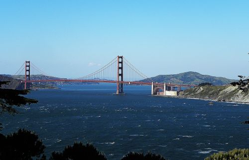 Auksinių Vartų Tiltas, San Franciskas, Įlanka, Usa, Amerikietis, Tiltas, Kabantis Tiltas