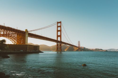 Auksinių Vartų Tiltas, San Franciskas, Kalifornija, Žinomas, Orientyras, Architektūra, Įlanka, Vanduo, Pritraukimas
