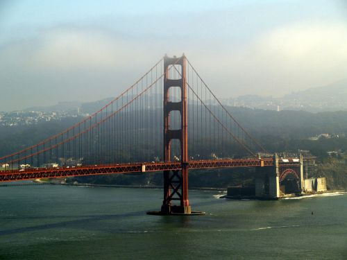 Auksinių Vartų Tiltas, San Franciskas, Kalifornija, Usa, Lankytinos Vietos, Turistų Atrakcijos, Peizažas, Kraštovaizdis, Miestas